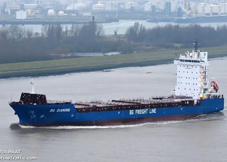 A comprehensive mix of boxes can be carried by the 1,004 teu ‘BG Diamond’ (photo: MarineTraffic/Ria Maat)