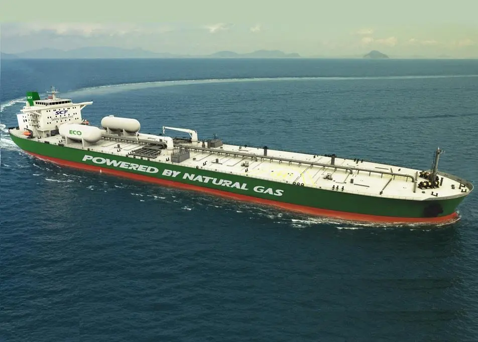 Shell will charter and supply LNG fuel to two dual-fuelled Aframax tankers being built for SCF Group