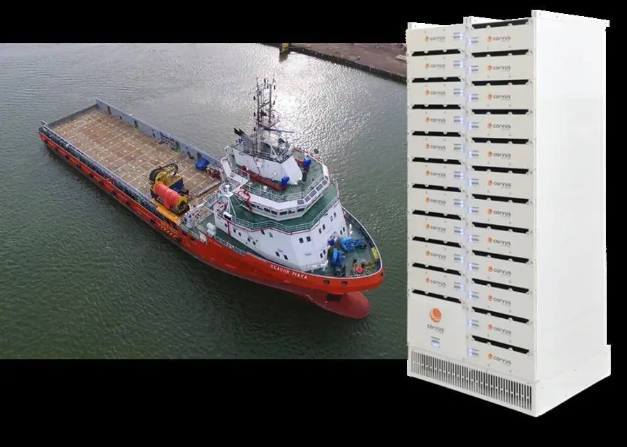 The Orca Energy ESS from Corvus will form part of the Kongsberg hybrid solution powering the PSV’s propulsion and dynamic positioning system