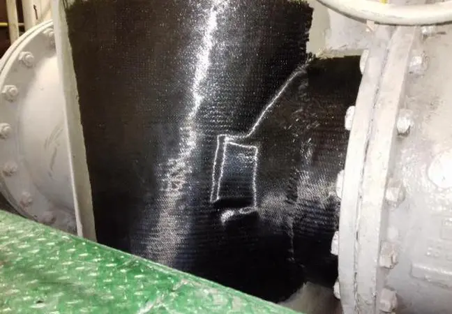 Repair of some ship structures (here, sea chests) with composite materials could be faster, cheaper and safer than traditional steel cutting and welding