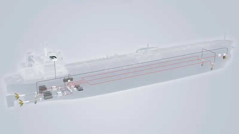 AET's two LNG-fuelled shuttle tankers with twin shaft generators will feature power distribution systems from ABB