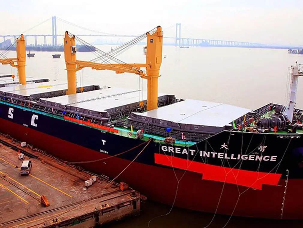 China's pilot smart ship nis destined for the southeast Asian coal and salt trade