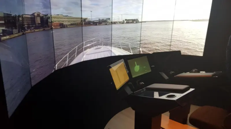 The remote operations centre tested with Svitzer tug 'Hermod' last year is one technology on display