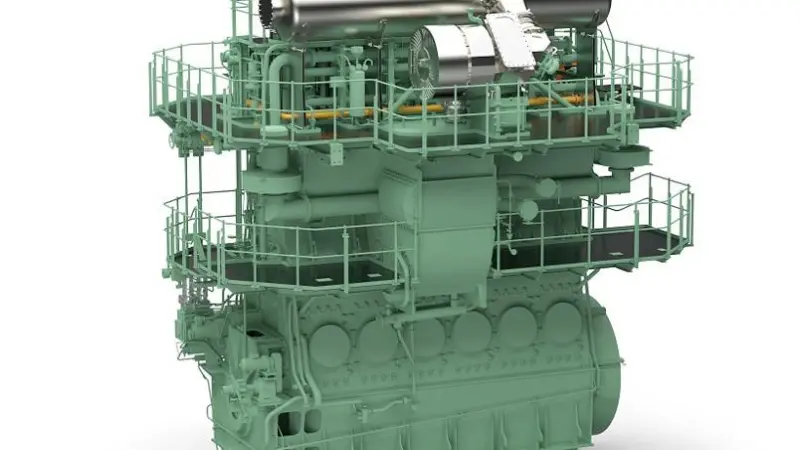 The mix of gas and VOC was tested on WinGD's RT-Flex 50DF dual-fuel demonstrator engine in Trieste