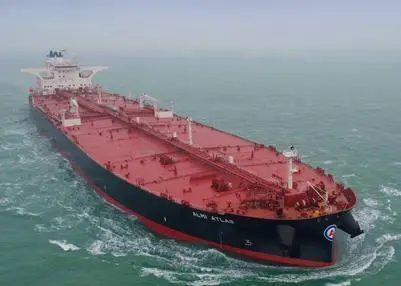 Off the South Korean production line:  the latest VLCC to join the Almi Tankers fleet