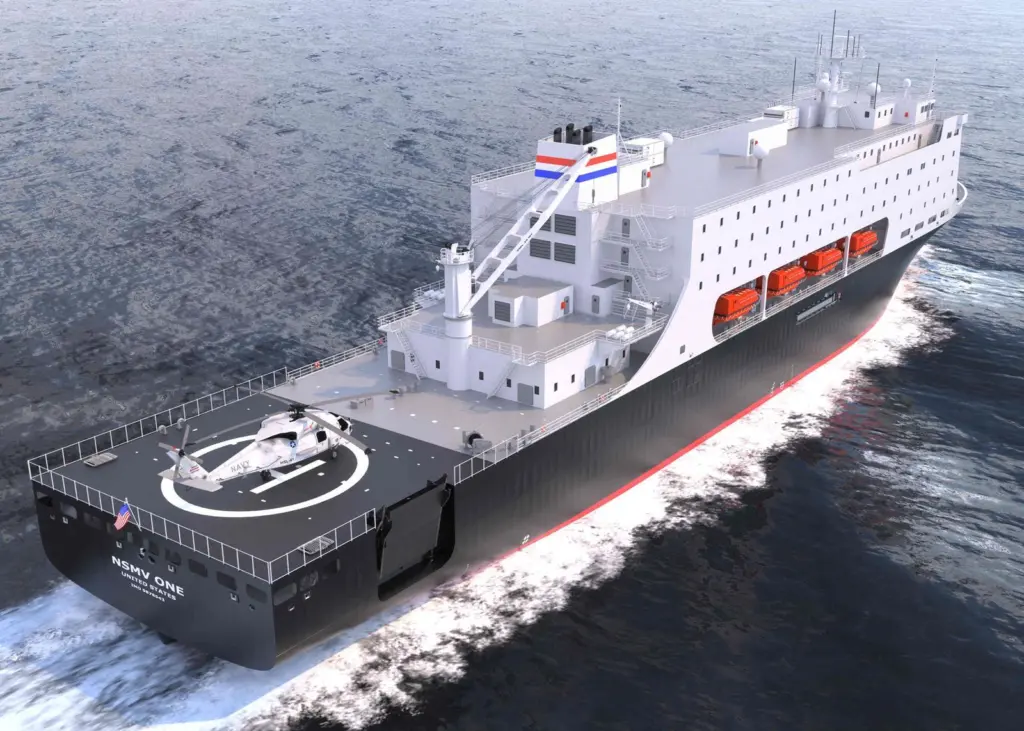 The US has implemented a programme for a new generation of cadet training ships that will serve also as disaster response vessels (image courtesy of Herbert Engineering)