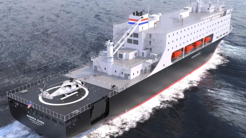 The US has implemented a programme for a new generation of cadet training ships that will serve also as disaster response vessels (image courtesy of Herbert Engineering)