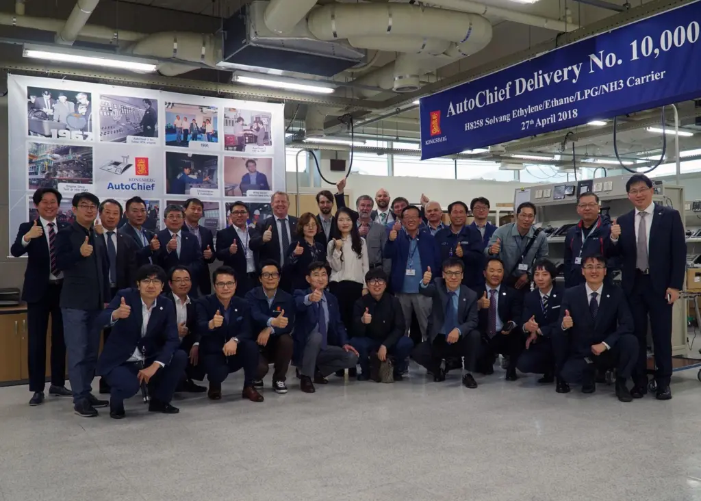 The ten thousandth delivery of Kongsberg's AutoChief engine control system will be installed on a Solvang LEG carrier