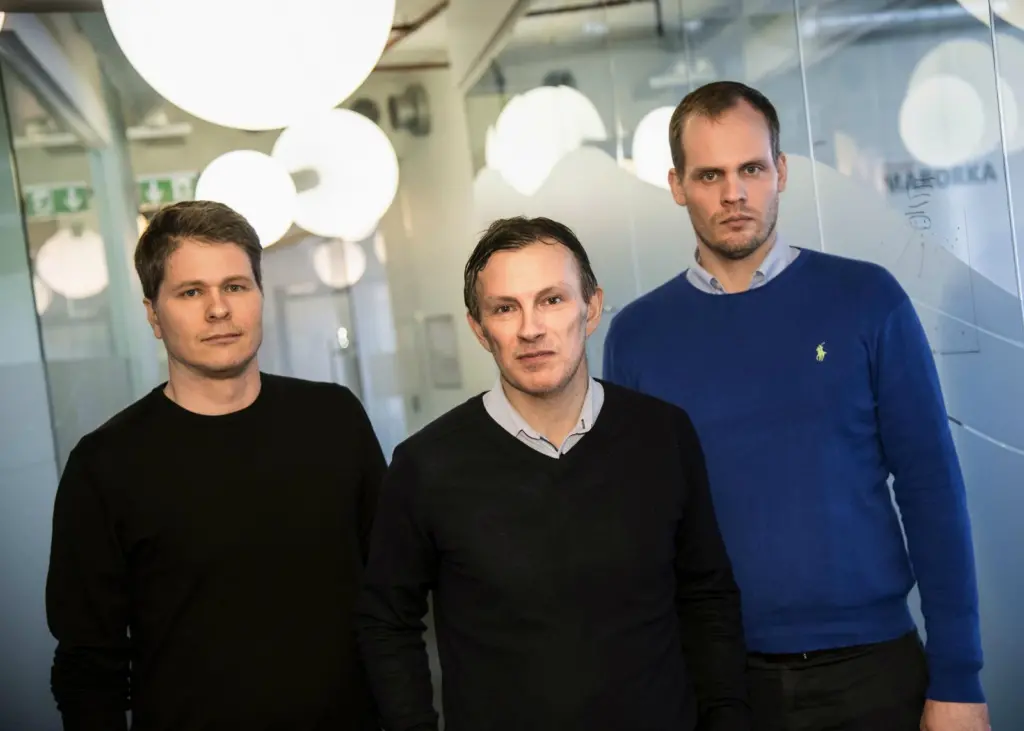 Gunnar Stefansson, head of product development, Darri Gunnarsson, CEO and Haraldur Orri Bjornsson, head of service