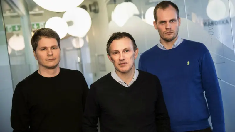 Gunnar Stefansson, head of product development, Darri Gunnarsson, CEO and Haraldur Orri Bjornsson, head of service