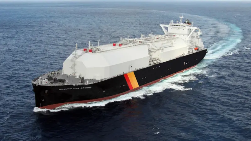 'Diamond Gas Orchid' heralds new thinking in LNG carrier construction and powering