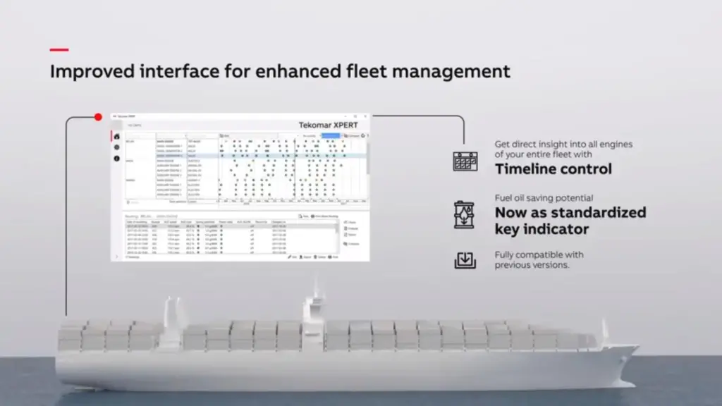ABB’s Tekomar XPERT has been upgraded to offer faster access to data that enables enhanced fleet performance