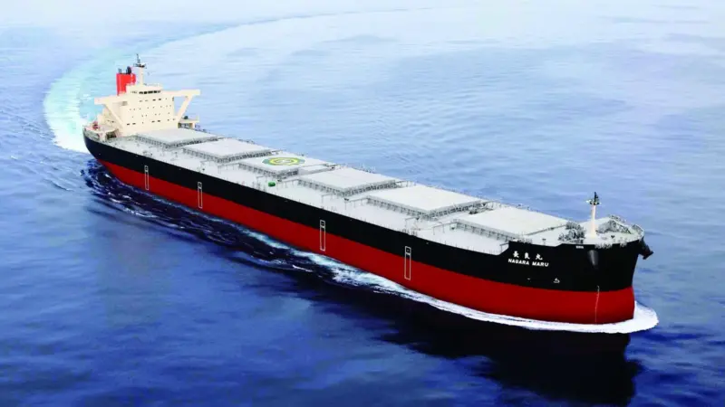 The 2017-completed 'Nagara Maru' is a sistership to the newly-built 'Oi Maru'. Credit: Mitsui OSK Lines