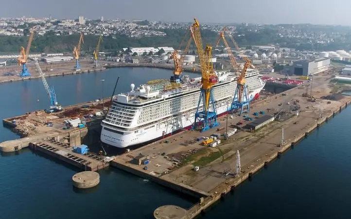The 326-metre, 146,000 DWT cruise ship Norwegian Breakaway was in dry-dock for 11 days
