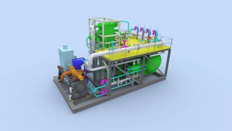 ecoSMRT rids the need for external pre-cooling during the LNG reliquefication process Photo: Babcock