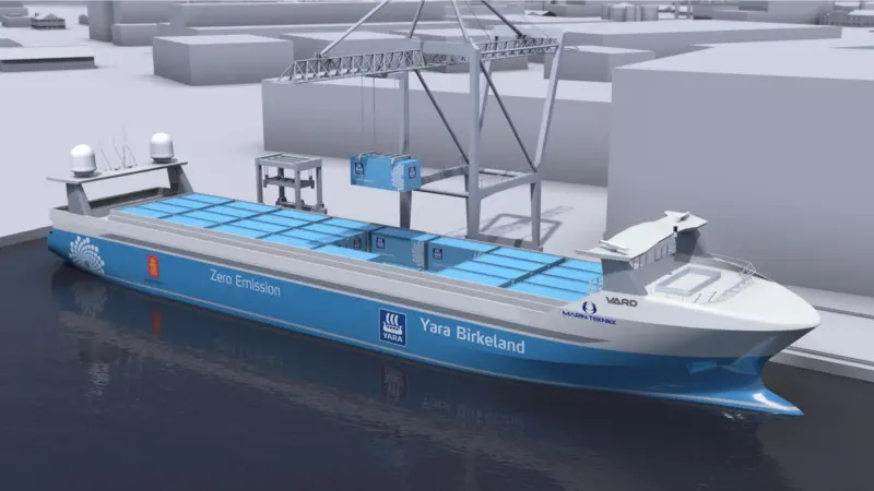 Vard is to build the 'Yara Birkeland' Photo: Kongsberg