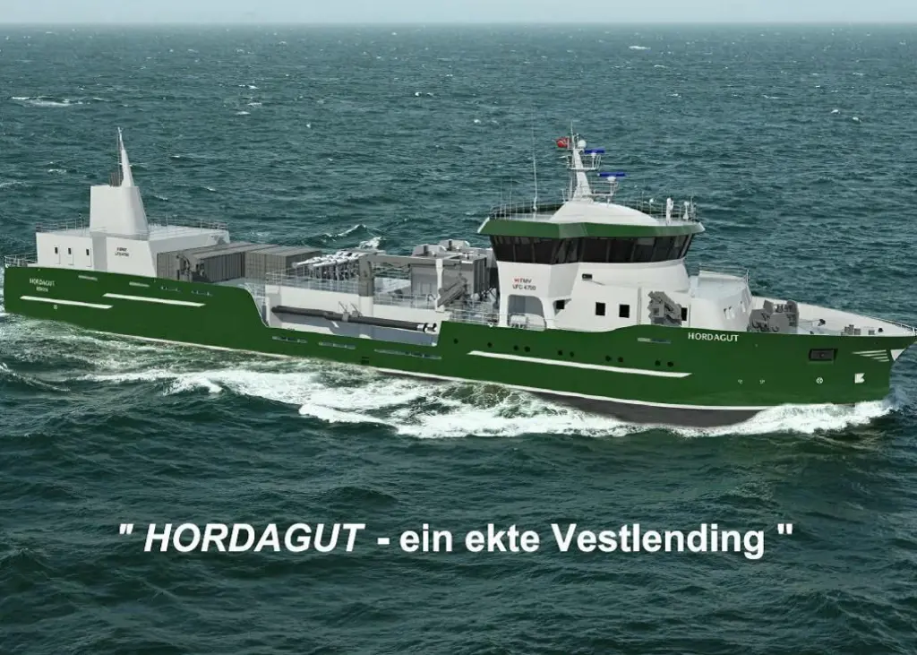 ‘Hordagut’ the new live fish carrier for Hordalaks AS Norway. Illustration: Heimli Design AS, Norway