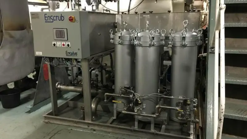 The EnScrub scrubber water treatment system is uniquely designed to treat SOx scrubber water Photo: EnScrub