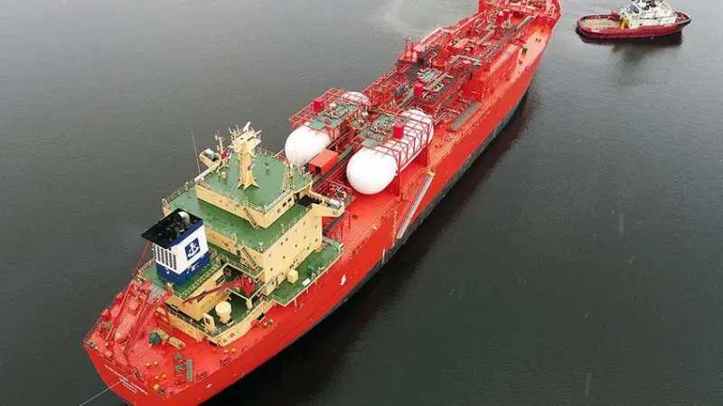 The 'Navigator Aura' features the world's first two-stroke engine to be converted to burn ethane fuel (credit: Navigate Gas)