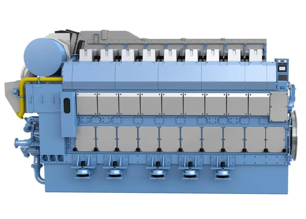The Bergen B36:45 gas engine is built on a common platform with the latest liquid-fuelled B33:45 series (credit: Rolls-Royce)