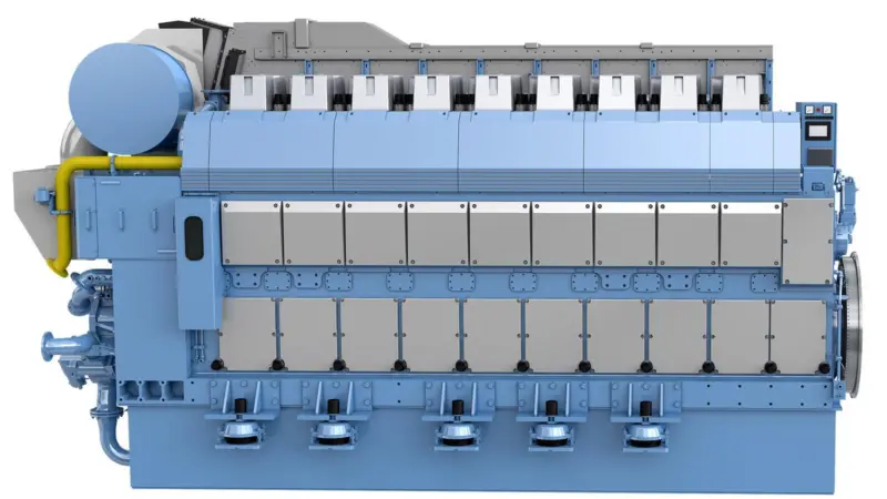 The Bergen B36:45 gas engine is built on a common platform with the latest liquid-fuelled B33:45 series (credit: Rolls-Royce)
