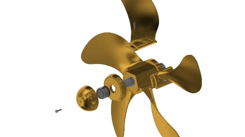 A clamp-on blade propeller is an early output of the project to develop high-efficiency propulsion systems (patent pending)