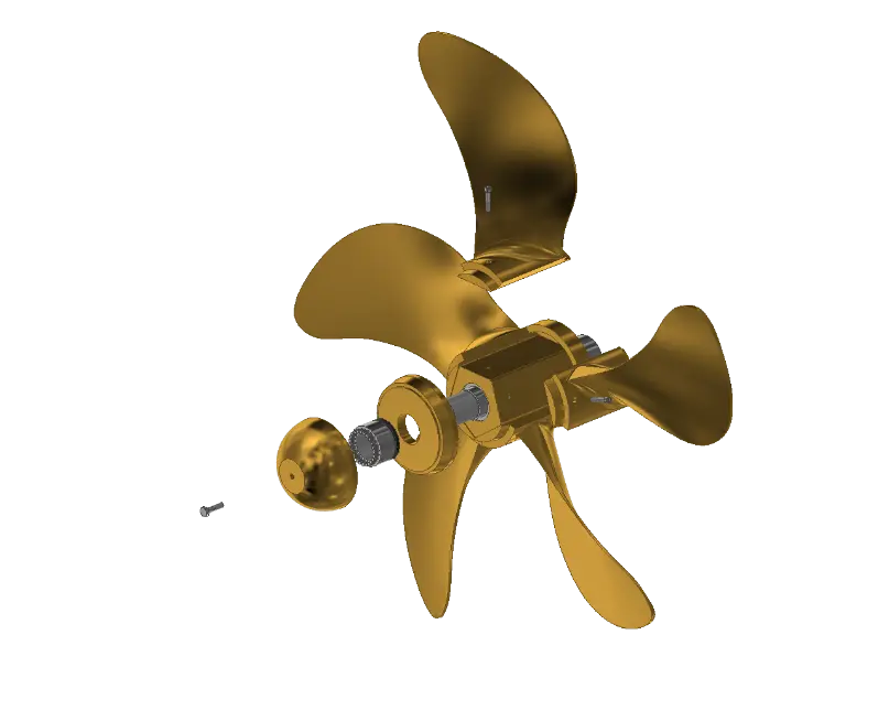 A clamp-on blade propeller is an early output of the project to develop high-efficiency propulsion systems (patent pending)