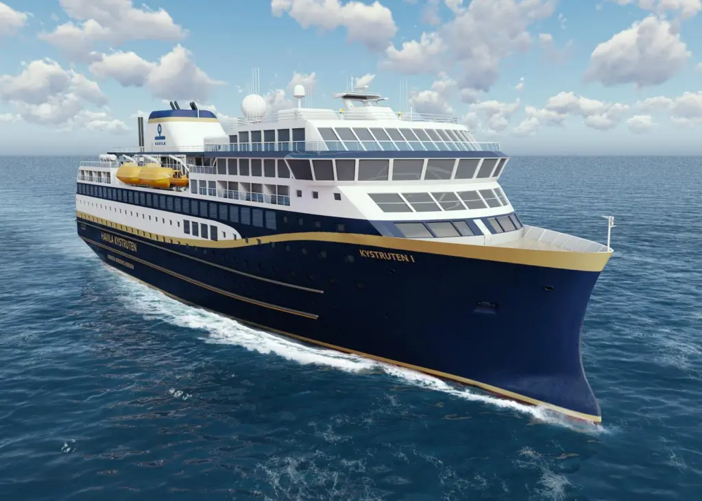 Havyard’s vision for Havila Kystruten’s BowVision vessel Photo: Havyard