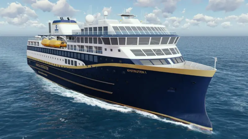 Havyard’s vision for Havila Kystruten’s BowVision vessel Photo: Havyard