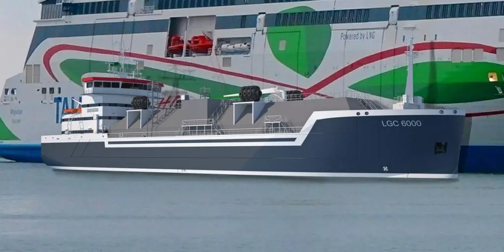 The LGC 6000 LNG class vessel aims to accelerate the wider adoption of LNG Photo: Damen