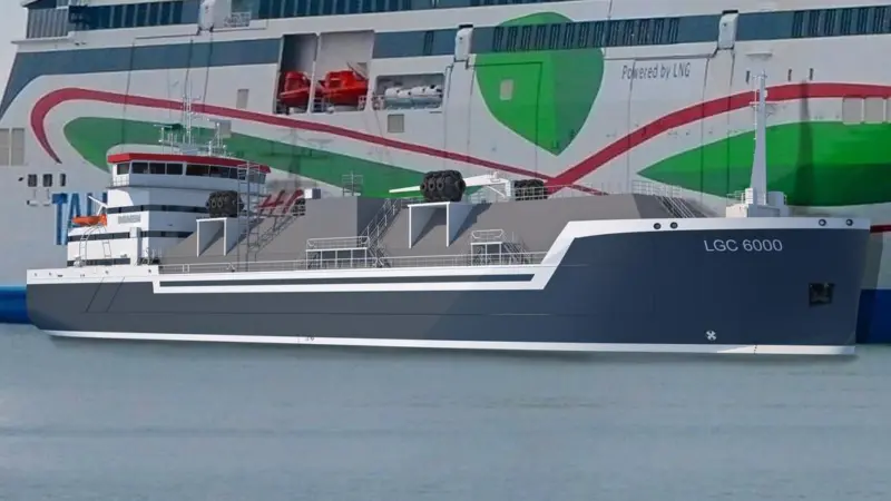 The LGC 6000 LNG class vessel aims to accelerate the wider adoption of LNG Photo: Damen