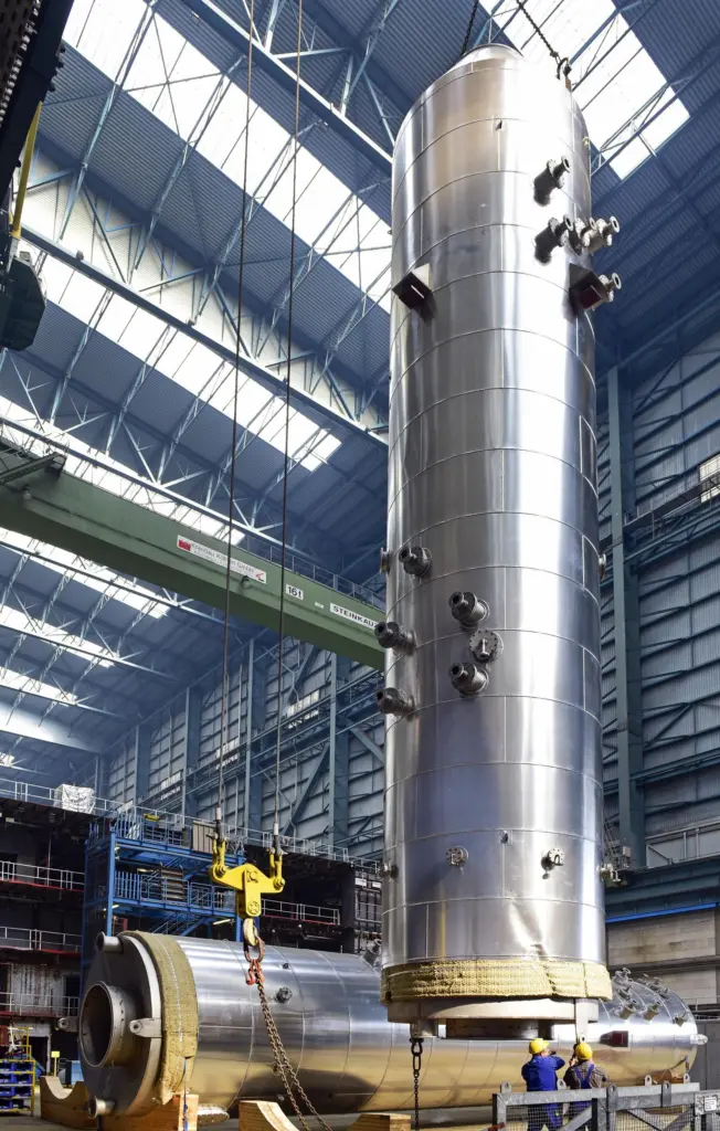 A Yara Marine scrubber installation at Meyer Werft Photo: Meyer Werft