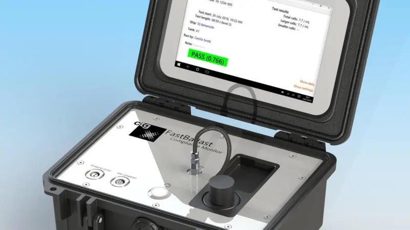 CTG’s FastBallast compliance monitor uses a statistical method to generate an estimate of cell density Photo: CTG