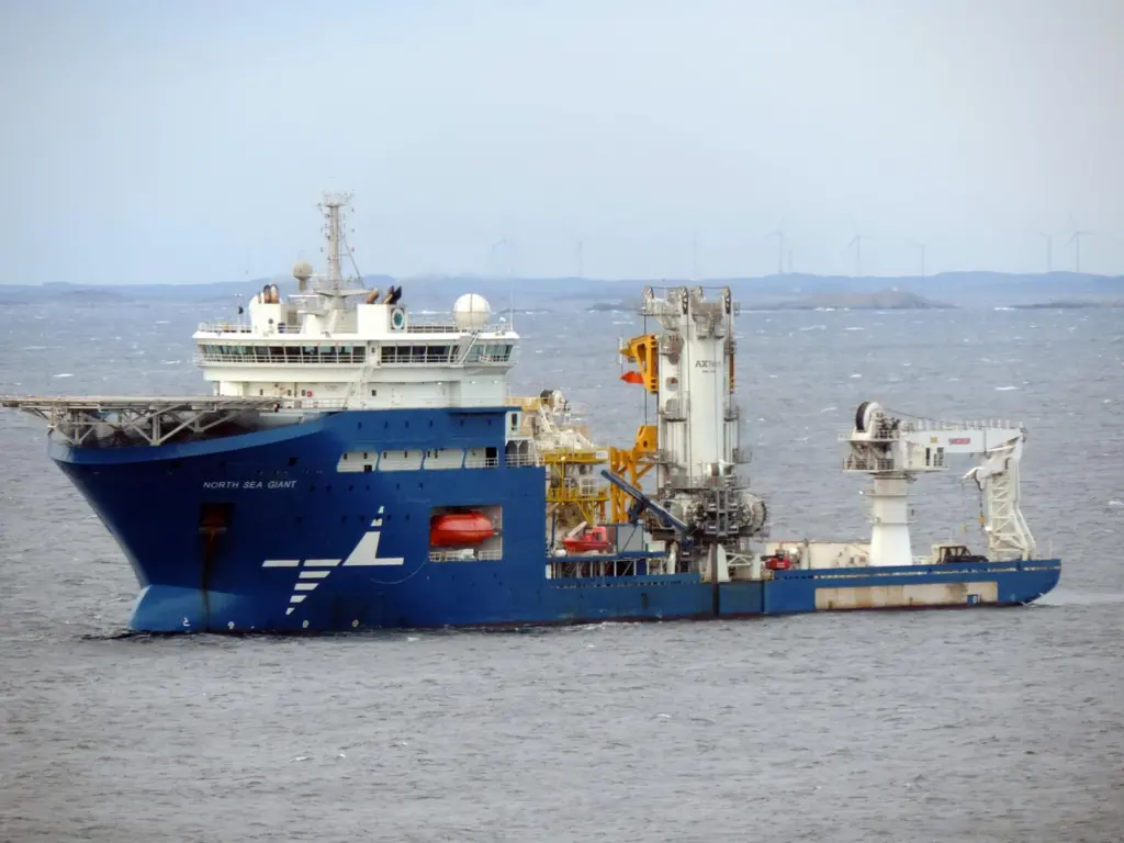 Electric bus line breakers will enable further energy efficiencies on subsea construction vessel 'North Sea Giant' (credit: Wartsila)