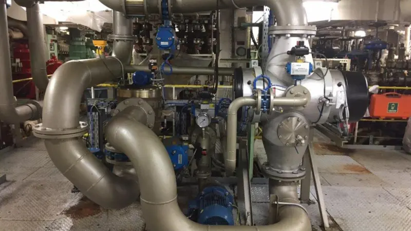 Mark Riggio: Ballast water treatment systems are exceptionally complicated and I’d say, any company with a fleet of 10 or 15 ships that doesn’t have a system installed on at least one of them, is already lagging very far behind. Image: Hyde Marine
