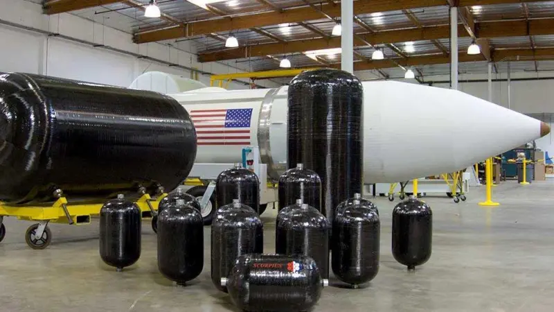 Carbon fibre composite tank technology from space applications could make LNG fuel tanks lighter and more affordable (credit: ABS)