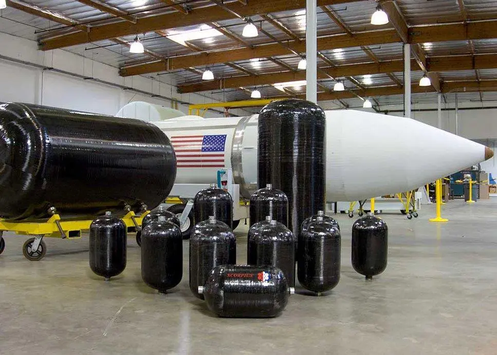 Carbon fibre composite tank technology from space applications could make LNG fuel tanks lighter and more affordable (credit: ABS)