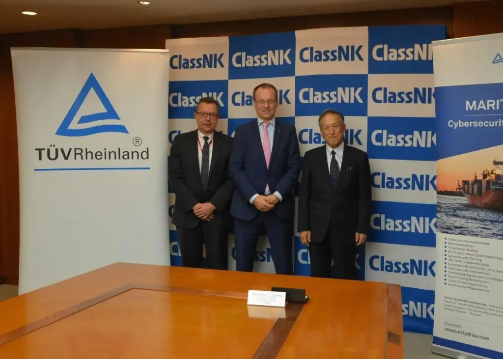 ClassNK and TÜV Rheinland are collaboarting in jointly developing and delivering a cybersecurity certification scheme Photo: ClassNK