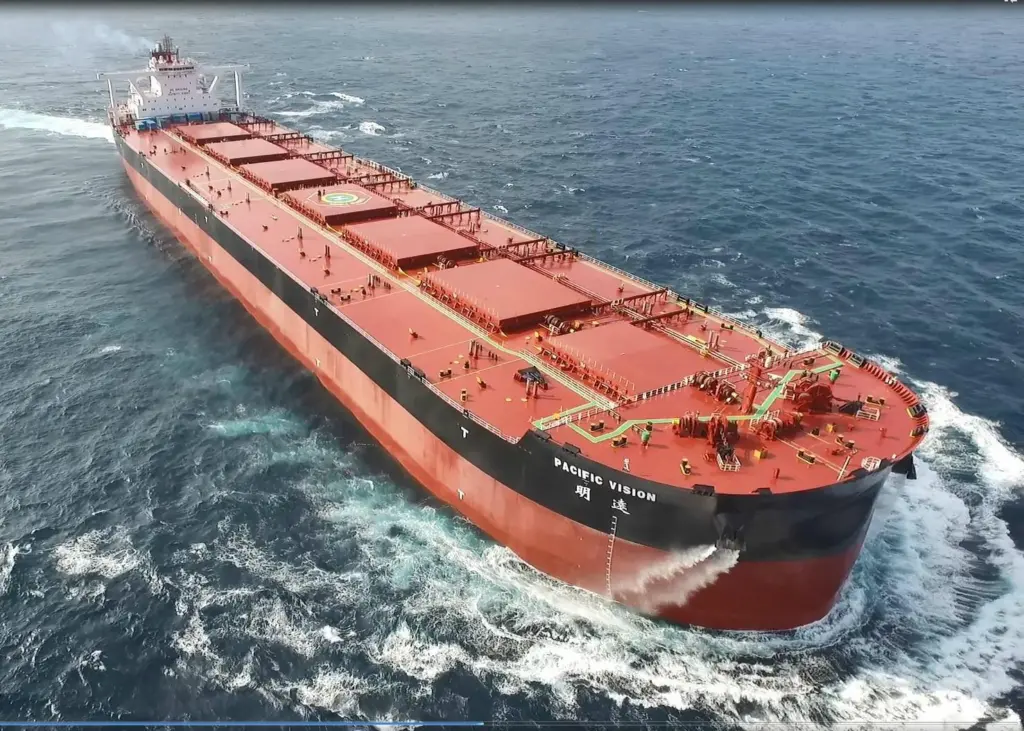 The world's first intelligent very large ore carrier Photo: DNV GL