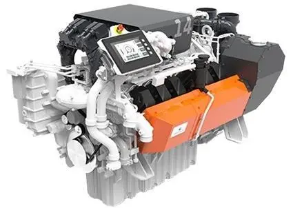 The Wärtsilä 14, a new high-speed compact engine Photo: Wärtsilä
