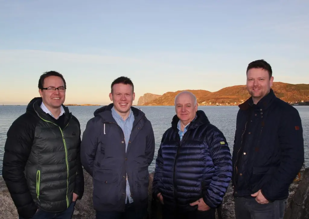 Left to right: Kristian Osnes, Kristian Steinsvik, Jorgen Kopperstad and Kjellbjørn Kopperstad of Havyard Group