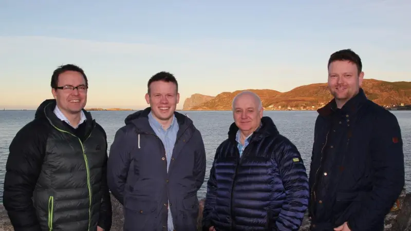 Left to right: Kristian Osnes, Kristian Steinsvik, Jorgen Kopperstad and Kjellbjørn Kopperstad of Havyard Group