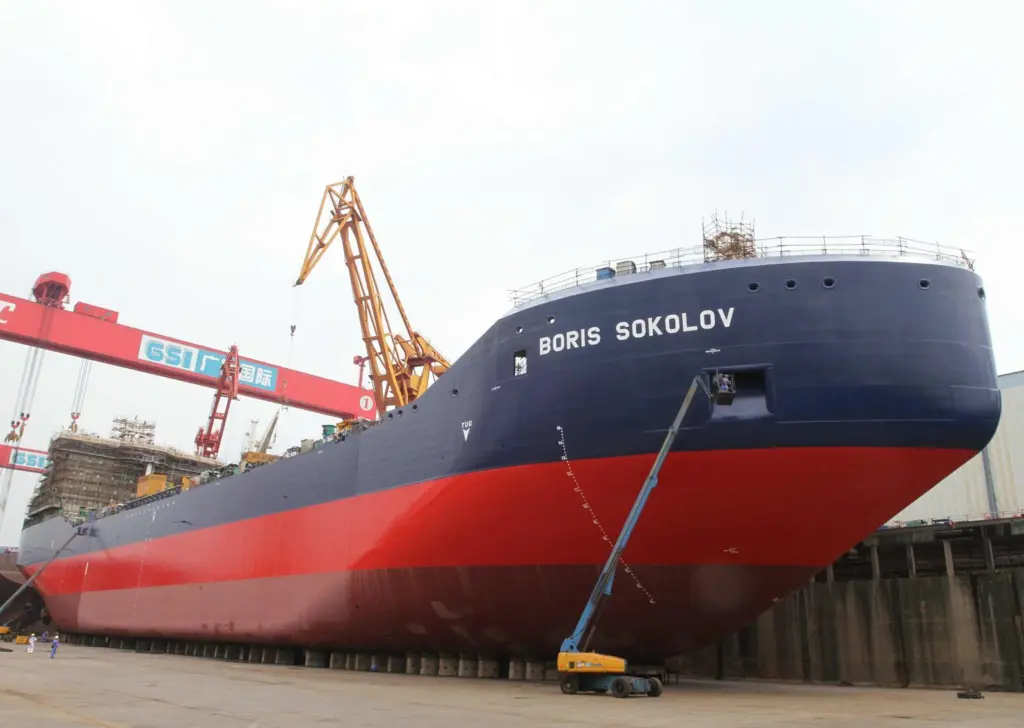 Arctic condensate tanker 'Boris Sokolov' (credit: Aker Arctic Technology)