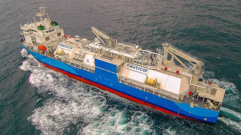 Unique gas supply vessel Kairos has strengthened the Baltic LNG fuelling infrastructure (courtesy of Nauticor)