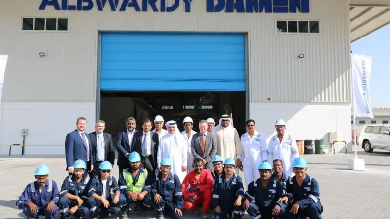 A new ship repair facility in Dubai Maritime City moves Albwardy Damen closer to operatros using the new hub