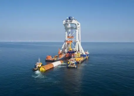 Svanen is once again working in the Baltic, helping lay the foundations for a new wind farm Photo: Van Oord
