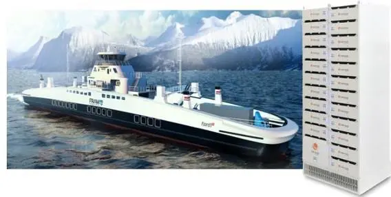 Corvus Energy will supply lithium ion battery based ESS for five new electric ferries for Fjord1