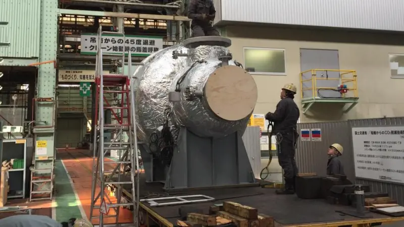 The SCR-HP reactor at Mitsui’s Tamano works