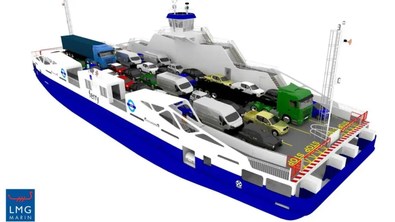 TfL will resume the Woolwich ferry using hybrid propulsion Photo: LMG Marin
