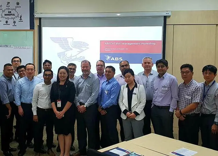 ABS has held a series of BWM workshops Photo: ABS